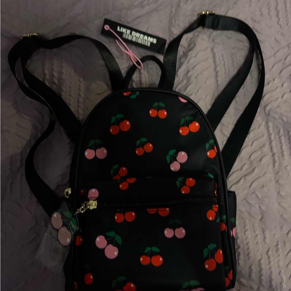 Cherry Print Backpack